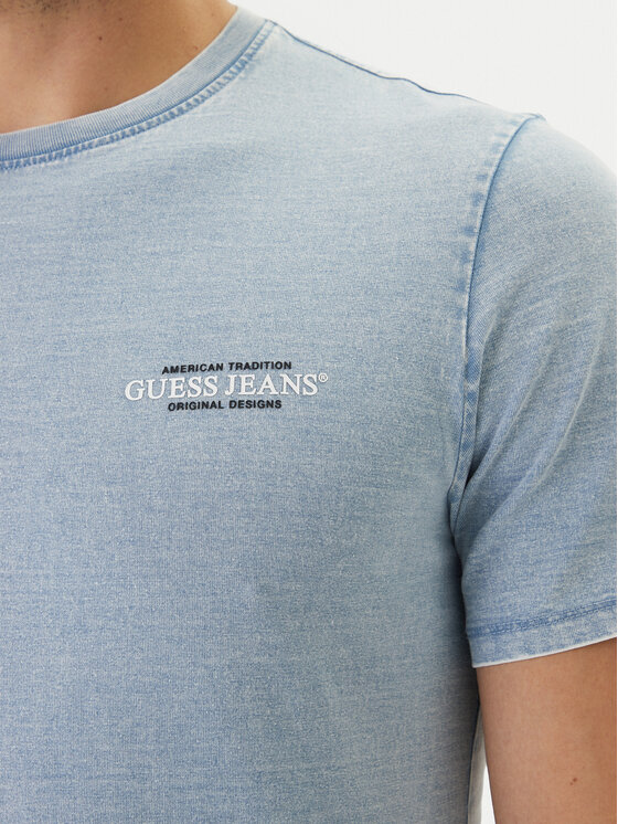 Guess Jeans Guess Jeans Camiseta M6GI55 KCTG1 Azul Slim Fit
