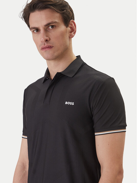 BOSS BOSS Polo Chip Hexa 50554561 Negro Regular Fit