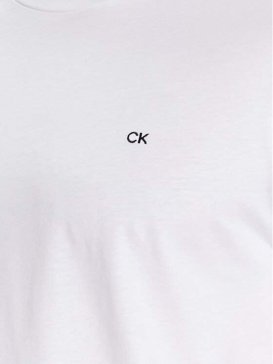 Calvin Klein Calvin Klein Majica Smooth K10K110589 Bela Regular Fit