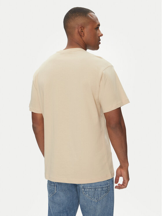 Versace Jeans Couture Versace Jeans Couture Póló 78GAHT06 Bézs Regular Fit