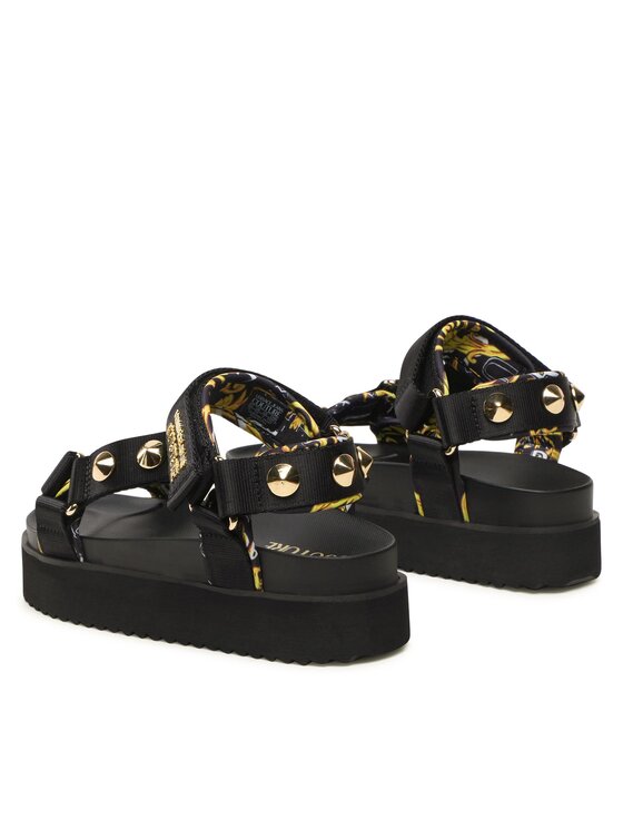 Versace Jeans Couture Sandali Versace Jeans Couture 74VA3SM2 ZS187 Črna