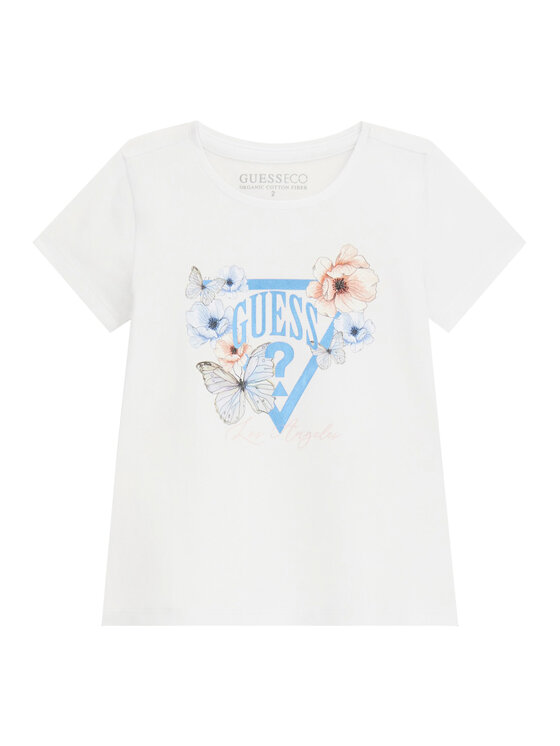 Guess Guess Camiseta K6RI21 K6YW4 Blanco Regular Fit