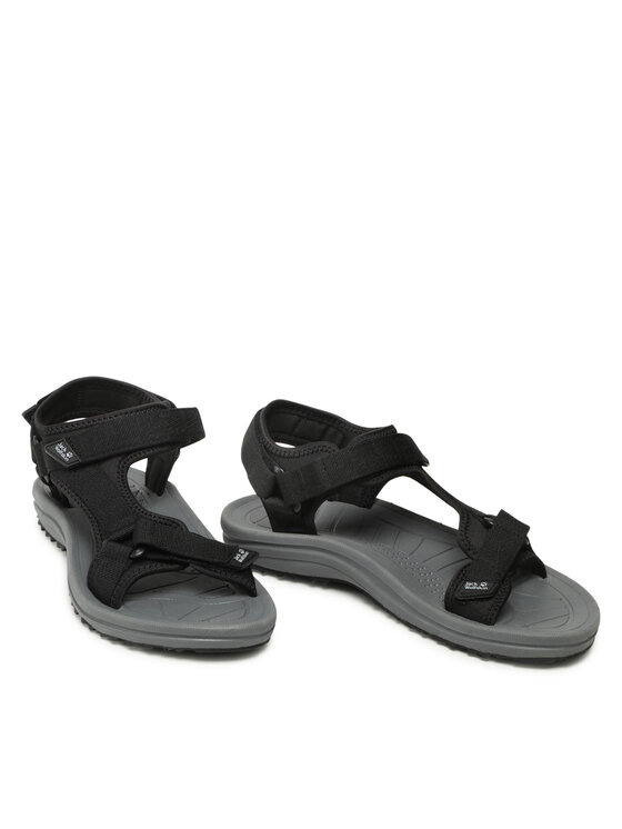 Jack Wolfskin Босоніжки Jack Wolfskin Wave Breaker M 4052011 Чорний