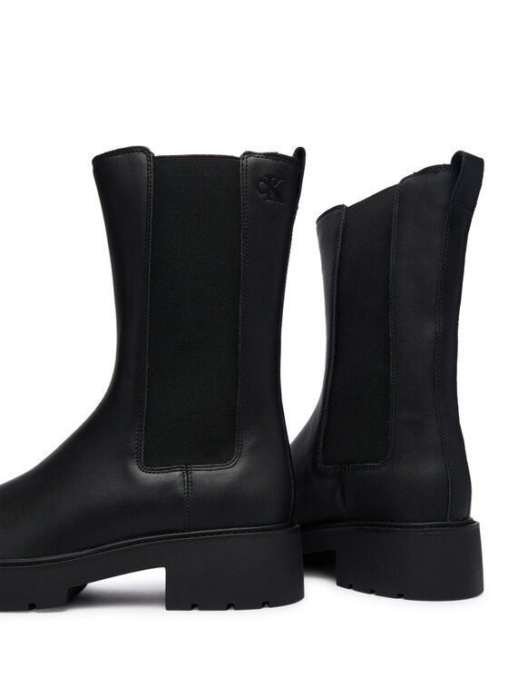 Calvin Klein Ghete Jodhpur Calvin Klein Chunky High Chelsea YW0YW01909 Negru
