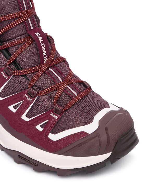 Salomon Трекінгові черевики Salomon X Ultra 360 Edge Mid GORE-TEX L49223400 Бордовий