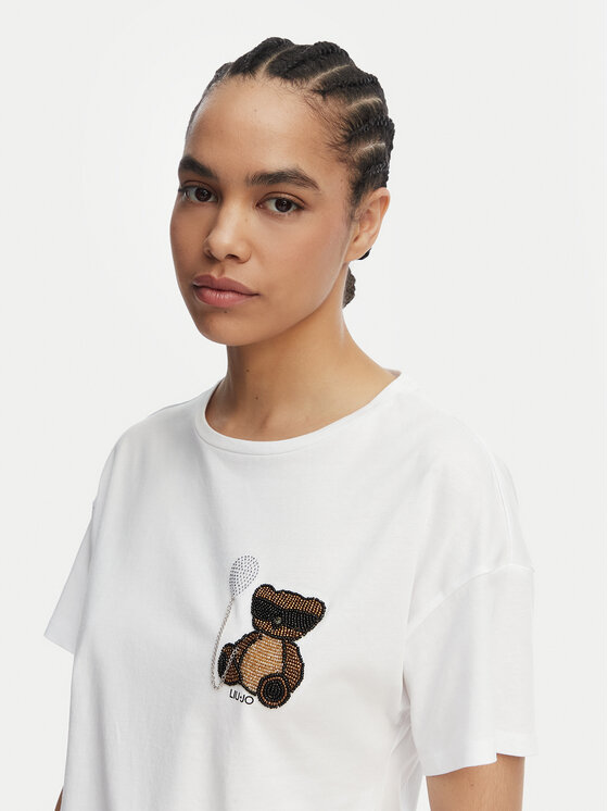 Liu Jo Liu Jo Camiseta WA6414 JS923 Blanco Regular Fit