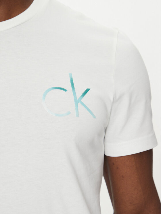 Calvin Klein Calvin Klein T-shirt Chest Logo K10K114146 Bianco Regular Fit