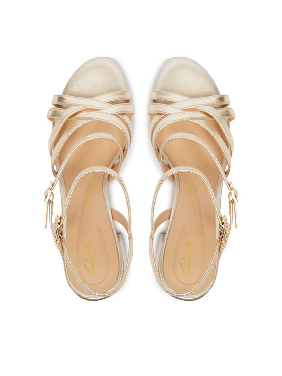 Clarks Босоніжки Clarks Ezoria Strap 26185896 Золотий