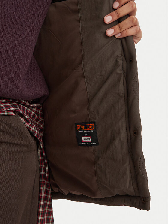 Hunter Hunter Prijelazna jakna HARW0027262 Tamno smeđa Regular Fit