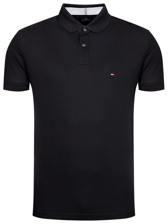 Tommy Hilfiger Tommy Hilfiger Pólóing 1985 MW0MW17770 Fekete Regular Fit