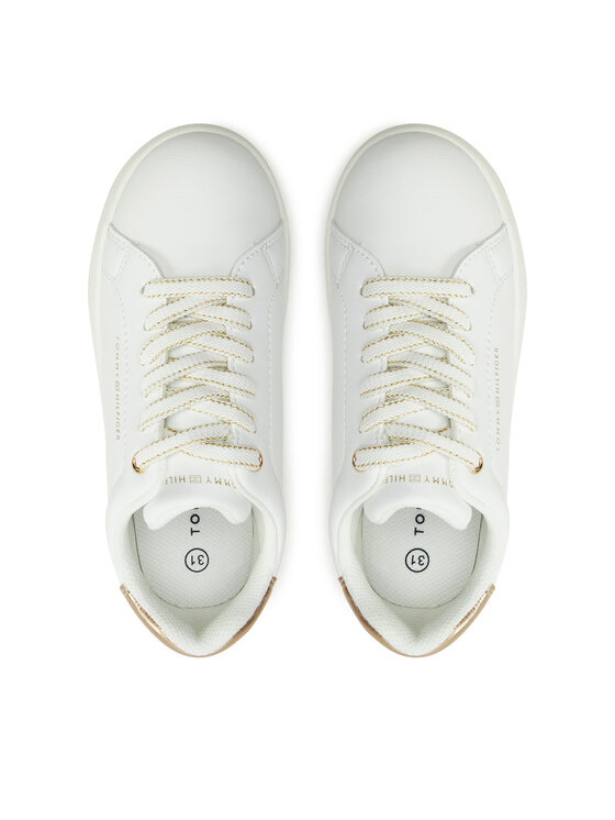 Tommy Hilfiger Zapatillas Tommy Hilfiger Low Cut Lace-Up Sneaker T3A9-33736-1355 M Blanco