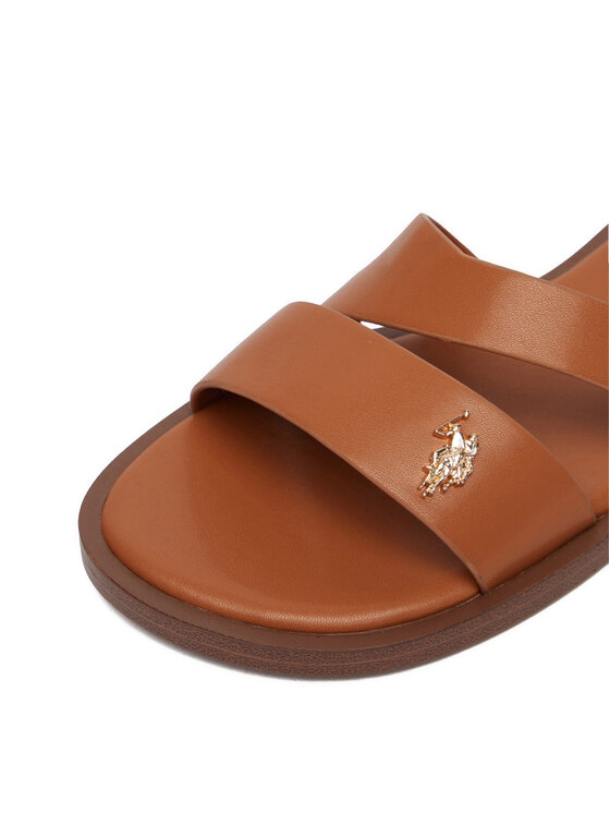 U.S. Polo Assn. Босоніжки U.S. Polo Assn. EO-CASSIE003W/6Y1 Коричневий