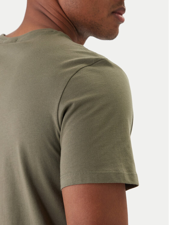 Calvin Klein Calvin Klein Camiseta Micro Logo LV04LC255G Verde Regular Fit