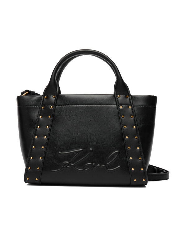 KARL LAGERFELD Ročna torba KARL LAGERFELD B1W30262 Črna