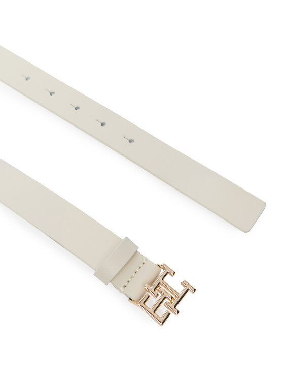 Tommy Hilfiger Cintura da donna Tommy Hilfiger Th Logo 2.5 AW0AW17496 Écru