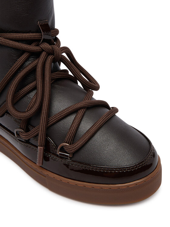 Inuikii Stivali da neve Inuikii Gloss Wedge 1001.004.0052.150 Marrone