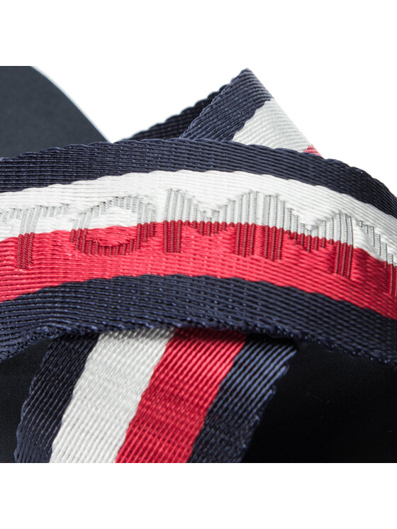 Tommy Hilfiger Šlepetės Tommy Hilfiger Colorful Tommy Slide Sandal FW0FW04242 Tamsiai mėlyna