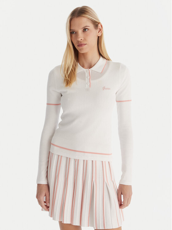 Guess Guess Polo V5GP00Z3D60 Bijela Slim Fit
