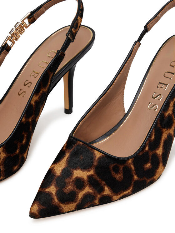 Guess Туфлі на шпильці Guess FLTNSH LEP05 Коричневий