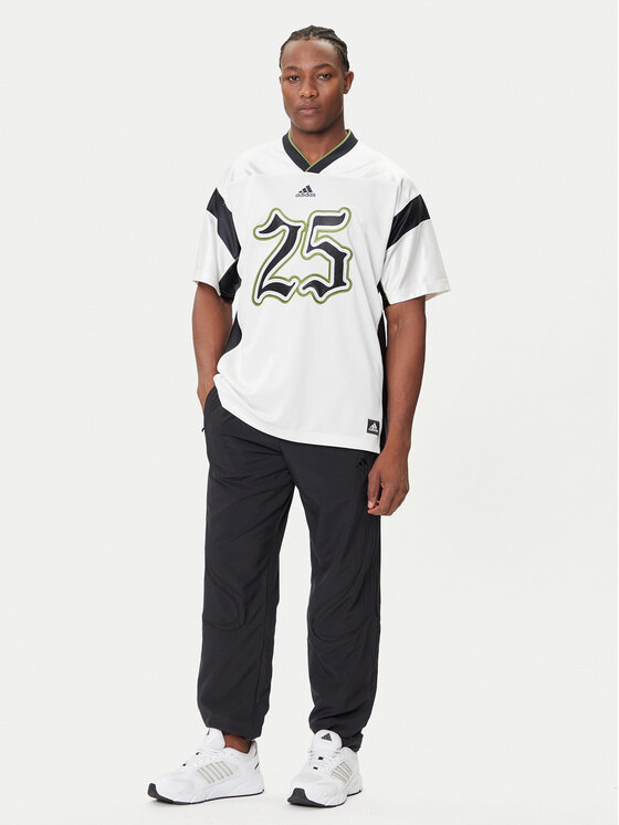 adidas adidas Футболка Football JY2762 Білий Oversize