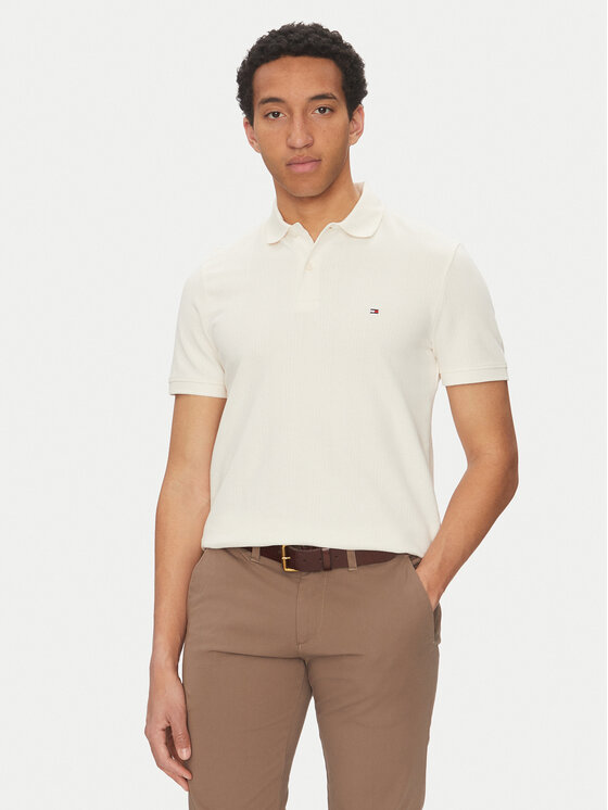 Tommy Hilfiger Tommy Hilfiger Polo marškinėliai Vertical MW0MW38951 Geltona Regular Fit