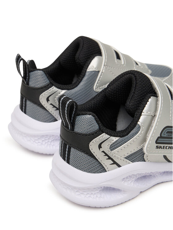 Skechers Снікерcи Skechers Meteor-Lights - Glow 401498N/SLBK Срібний