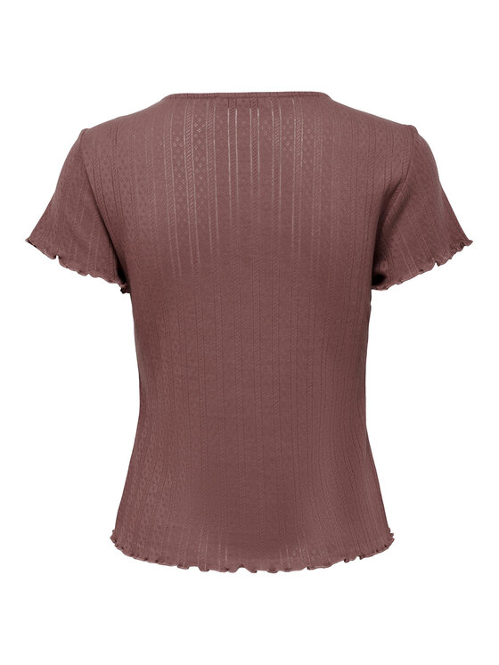 ONLY ONLY Majica Carlotta 15256154 Roza Tight Fit