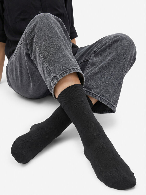 Nine West Dlhé ponožky Nine West CEO_LA_NW_17283_W_AW25 (3-PACK) Čierna