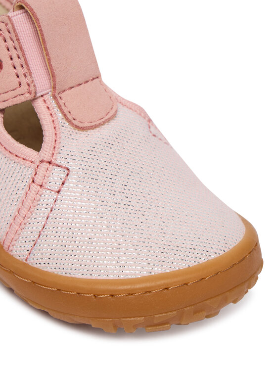 Froddo Тапочки Froddo Barefoot Canvas T-Bar G1700439-2 M Рожевий
