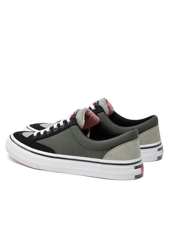 Tommy Jeans Snīkeri Tommy Jeans Color Block Low EM0EM00979 Zaļš