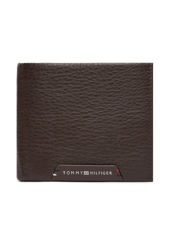 Tommy Hilfiger Портфейл Tommy Hilfiger Th Corp Cc Flap And Coin AM0AM14780 Тъмнокафяв