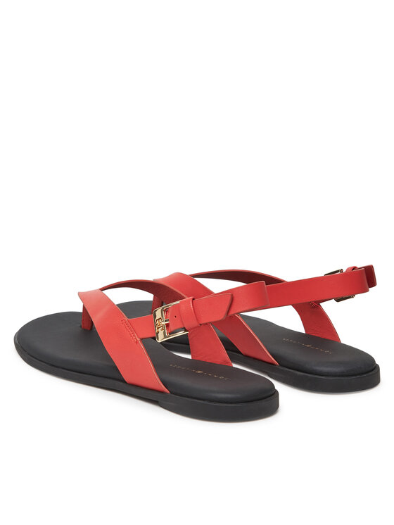 Tommy Hilfiger Sandales Tommy Hilfiger Color Block Thong Flat Sandal FW0FW08883 Oranžs