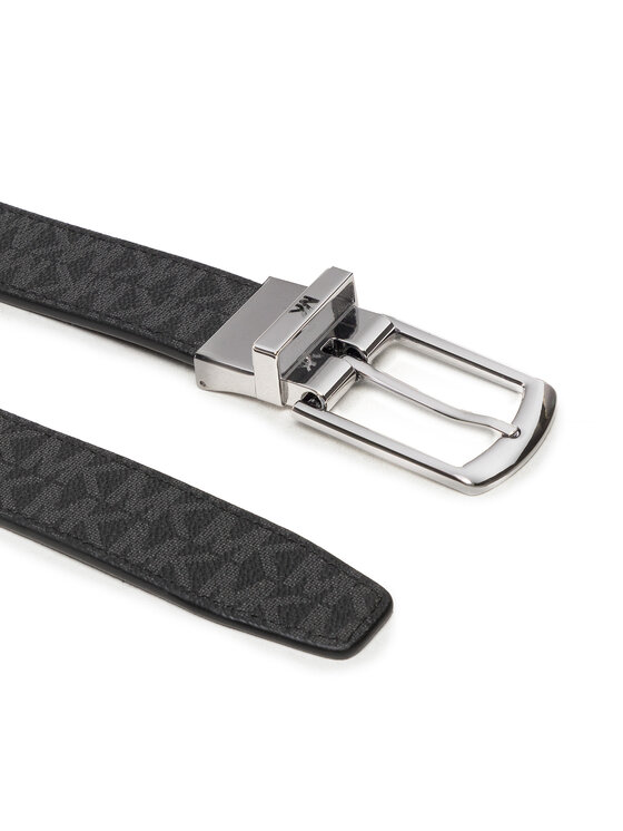 MICHAEL Michael Kors Vyriškas Diržas MICHAEL Michael Kors 31Mm Ctfr Drss Cut Mk Belt 39F2LBLY2B Juoda