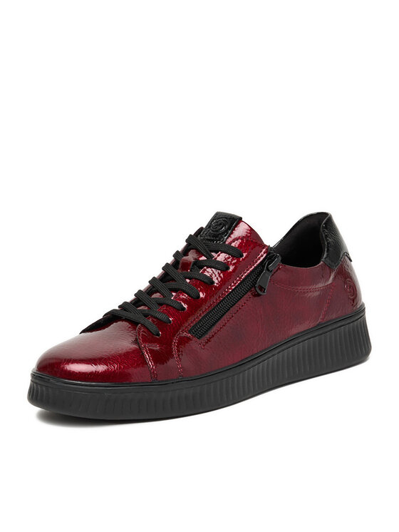 Remonte Sneakersy Remonte D2E01-33 Bordowy