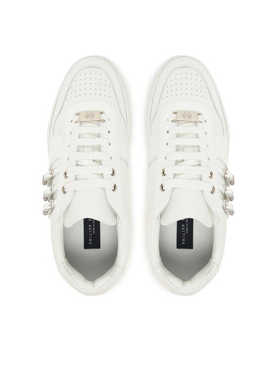PHILIPP PLEIN Снікерcи PHILIPP PLEIN FAES WSC2780 PLE075N Білий