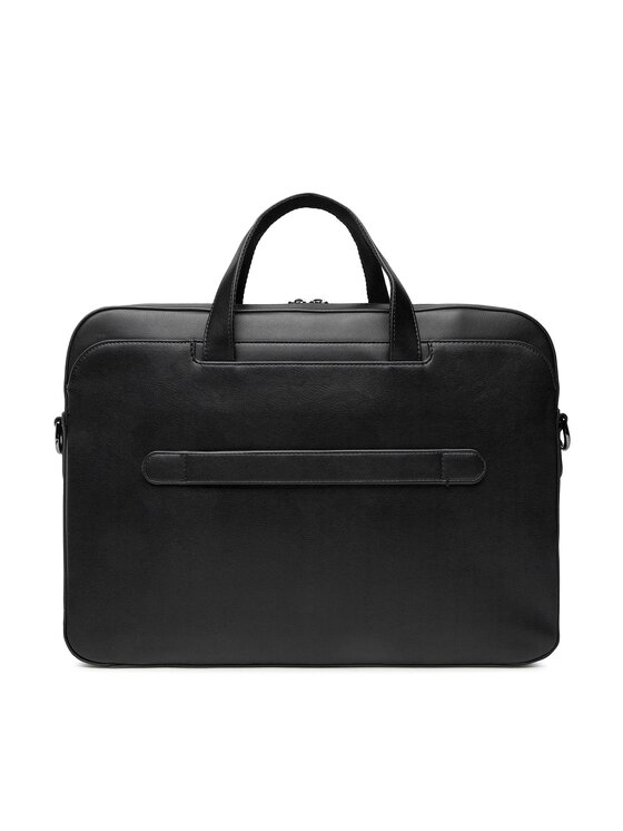 Tommy Hilfiger Torba za prenosnik Tommy Hilfiger Midtown Pu Computer Bag AM0AM09545 Črna
