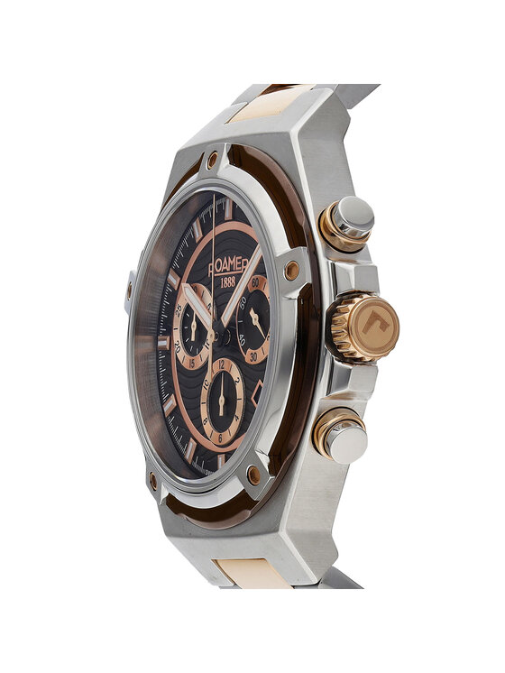 Roamer Hodinky Roamer Tempomaster Chrono 221837 49 65 20 Strieborná
