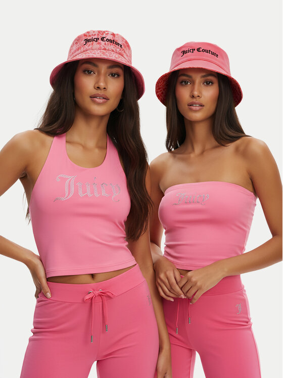 Juicy Couture Капелюх Juicy Couture Bot Bucket JCAWH125711 Рожевий