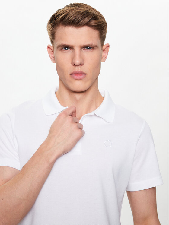 Trussardi Trussardi Поло Emboidered 52T00712 Білий Regular Fit
