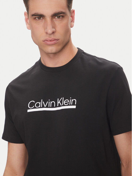 Calvin Klein Calvin Klein T-shirt Outline Tape Graphic LV04RC852G Nero Regular Fit