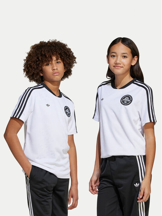 adidas adidas Marškinėliai Football JV7682 Balta Loose Fit