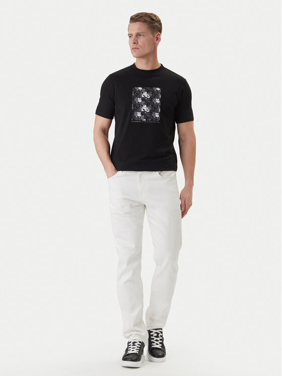 KARL LAGERFELD KARL LAGERFELD Camiseta 755037 562221 Negro Loose Fit