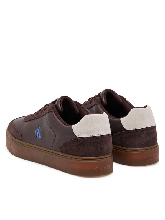 Calvin Klein Sneakersy Calvin Klein Classic Cupsole Laceup Wt Mix YM0YM01429 Brązowy