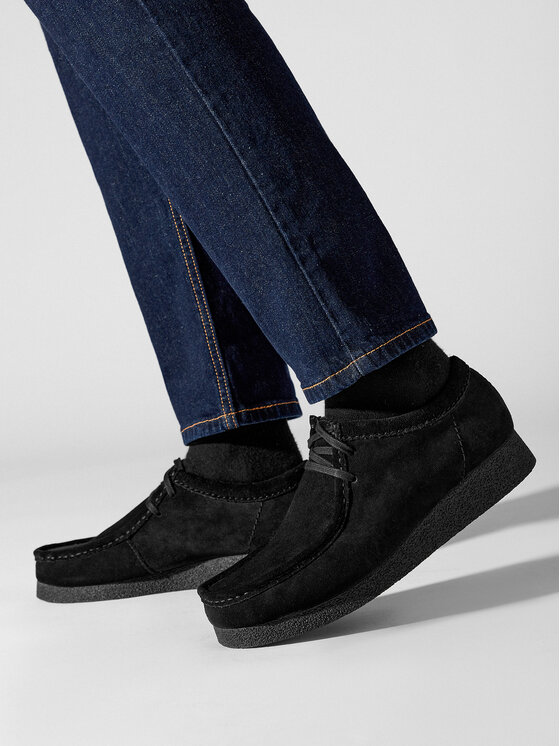 Clarks Mokasíny Clarks Wallabee Evo 261728207 Čierna