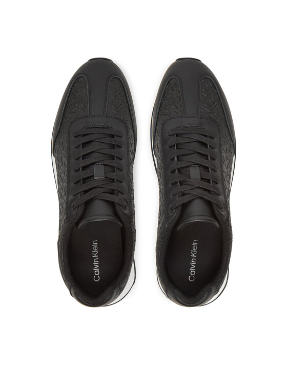 Calvin Klein Сникърси Calvin Klein Low Prof Runn Laceup Mono HM0HM01896 Черен