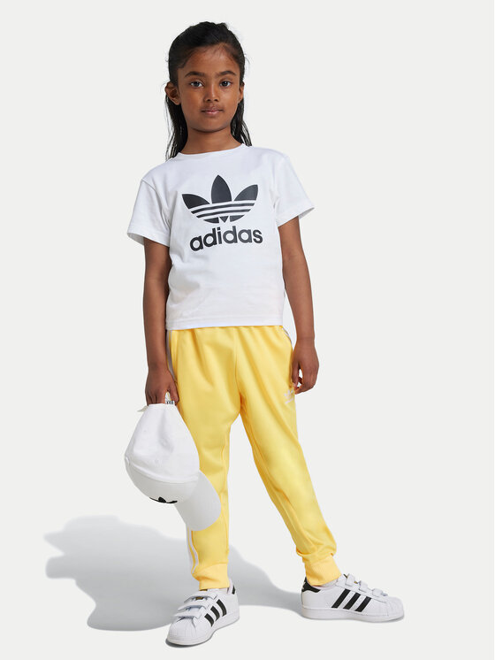 adidas adidas Marškinėliai adicolor Trefoil JE0518 Balta Regular Fit