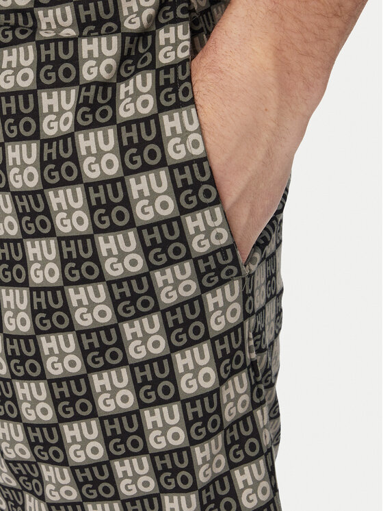 HUGO HUGO Pijama Aaron 50556777 Verde oscuro Regular Fit