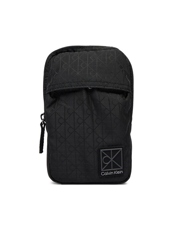 Calvin Klein Crossover torbica Calvin Klein Utility Emblem Phone Crossbody LV04D1192G Crna
