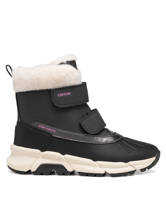 Geox Sniego batai Geox J Flexyper Plus Girl B Abx J66NGA 0MECE C9999 M Juoda