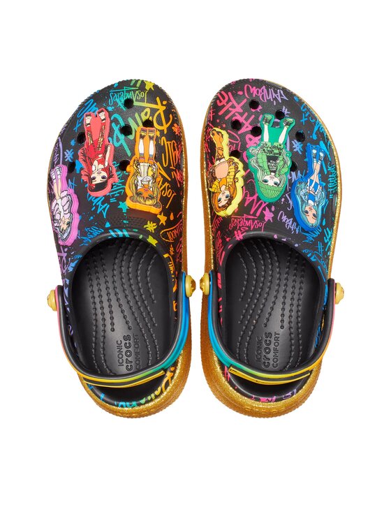Crocs Klapki Crocs Classic Rainbow High Cutie Clog Kids 208116 Kolorowy